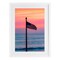 Stupell Industries USA Flag Against Sunset Framed Print Under Glass, design by Jeff Poe Photography